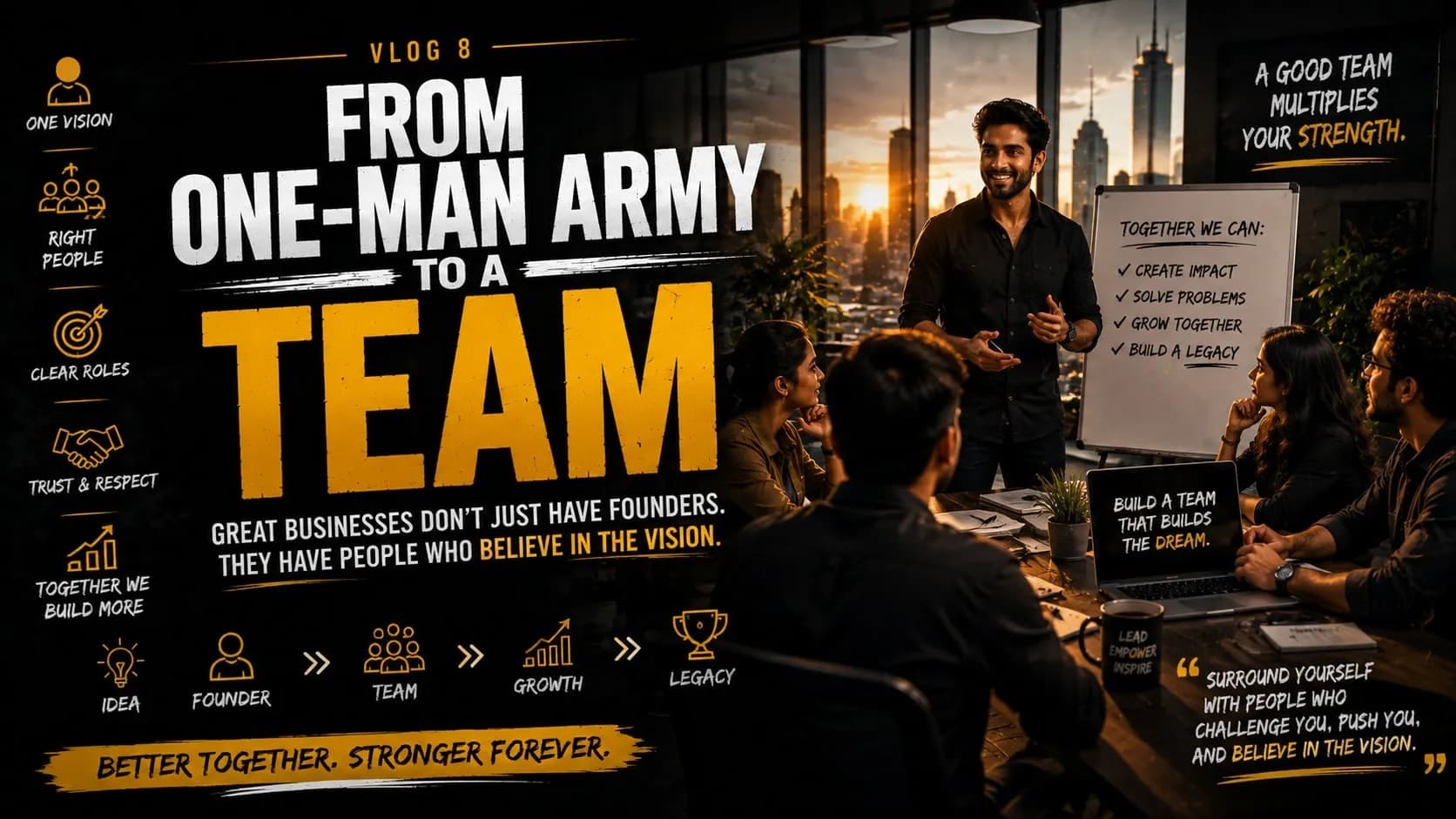 From One-Man Army to a Team