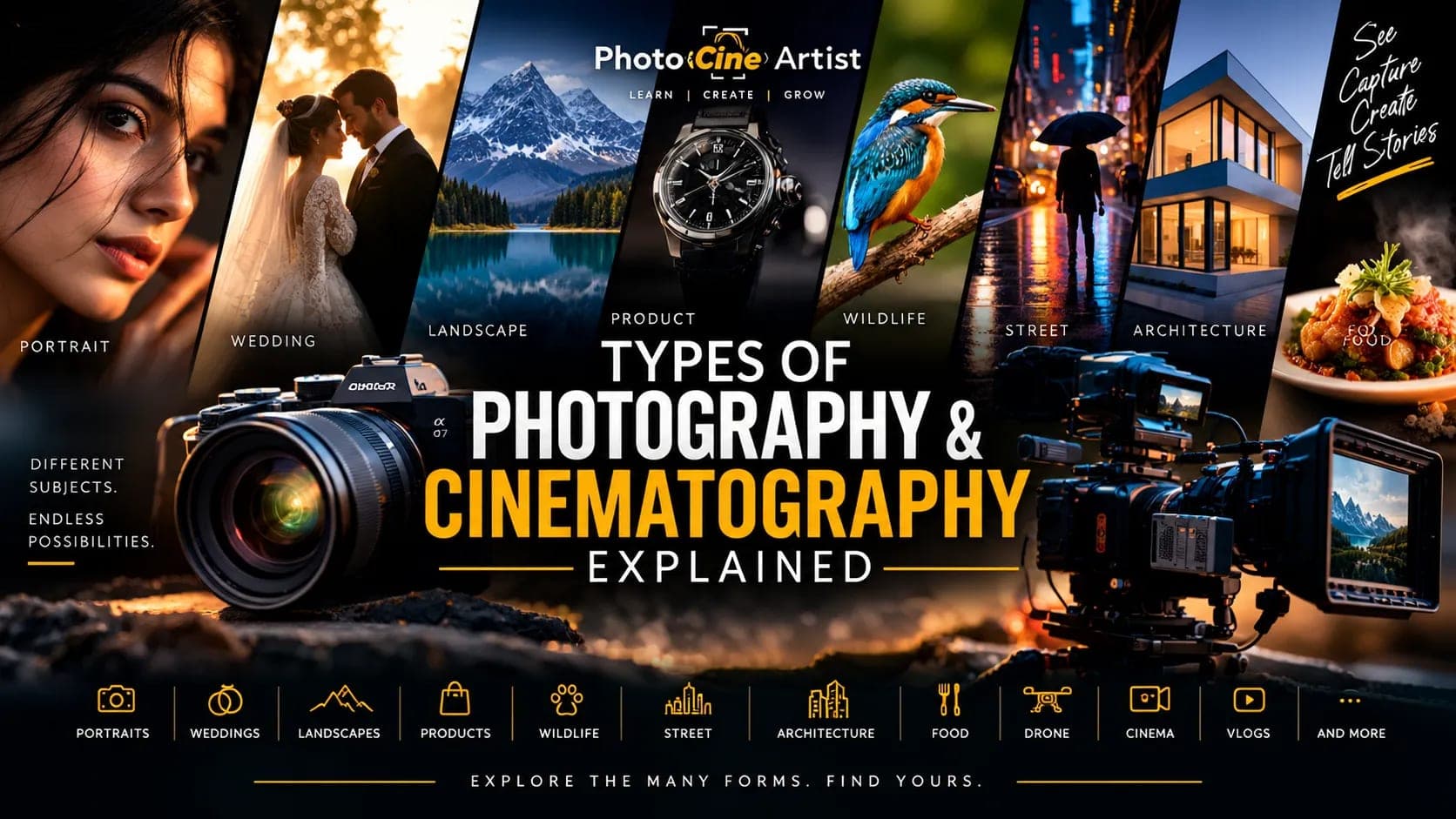 Types of Photography & Cinematography Explained