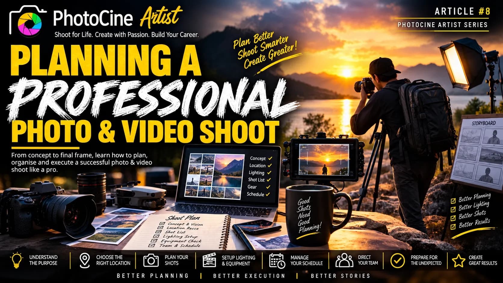 Planning a Professional Photo & Video Shoot